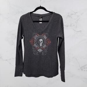 Harley Davidson Maidstone Bandana Ride Thermal Long Sleeve shirt.